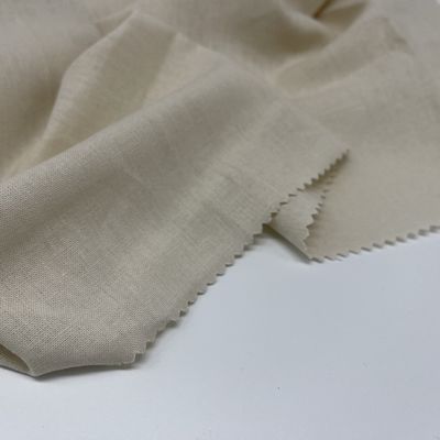 Dyed 165gsm Breathable Linen Viscose Fabric 55% Linen 45% Rayon  For Women Clothes