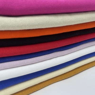 Custom 100% Cotton Knitted Solid French Terry Cloth Fabric