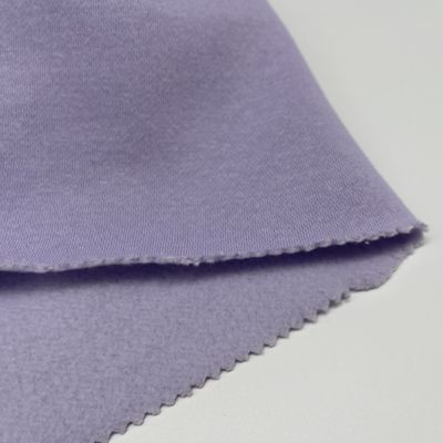 Custom Blend Knitting CVC French Terry Fleece Fabric 240 Gsm French Terry Cloth Fabric
