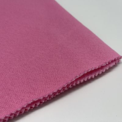 Warm Cotton Polyester Brushed French Terry Fabric Solid Pattern