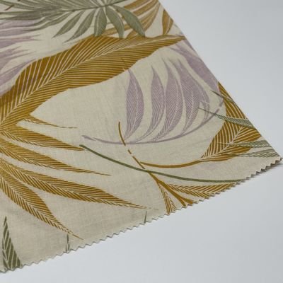 High Durability Viscose Cotton Linen Fabric Print Machine Washable