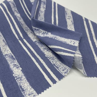 Lightweight Print Linen Viscose Yarn Fabric Customized