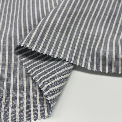 Yarn Dyed Linen Viscose Fabric For Upholstery 136cm 190gsm 55% Linen 45% Rayon S15-036