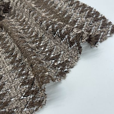 Customized Knitting Jacquard Fabric 75% Polyester 25%Cotton 155cm 220gsm N07-086