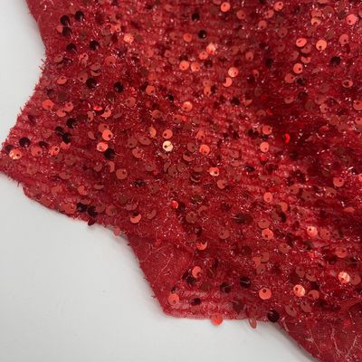 Shiny Garment Mesh Sequins Embroidery Fabric M18-001
