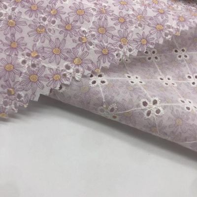 Printed stylish Cotton Embroidery Fabric Home Textile M04-LK015