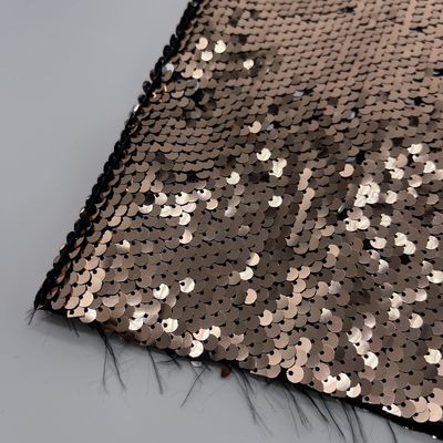 Durable Sequins Embroidery Fabric Yarn Counts M01-032