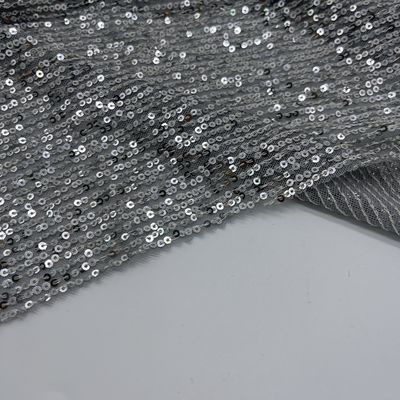 Waterproof Durable Sequins Embroidery Fabric Material M01-039