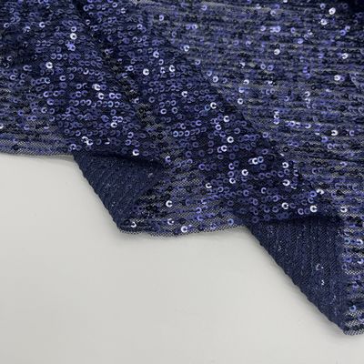 Waterproof Durable Sequins Embroidery Fabric Material M01-039