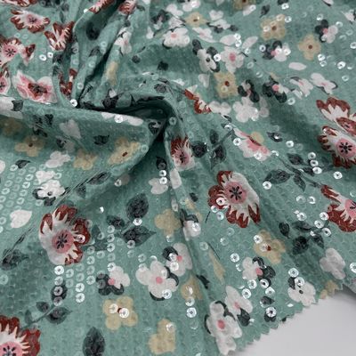 Home Textile Sequins Embroidery Fabric Garment M13-009