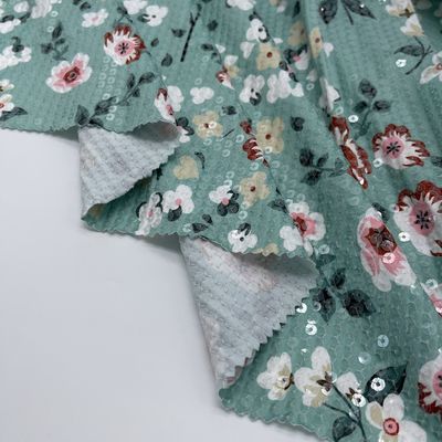 Home Textile Sequins Embroidery Fabric Garment M13-009