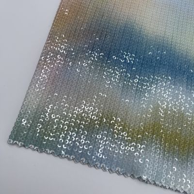 Smooth Embroidered Fabric Glittering Pattern M13-012