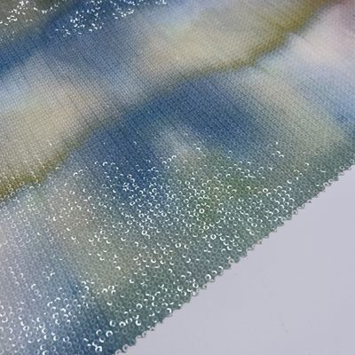 Smooth Embroidered Fabric Glittering Pattern M13-012