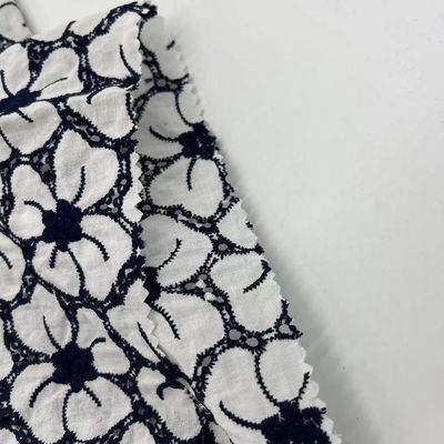 Large area pattern in a variety of colors plain embroidery for girl daily dresses