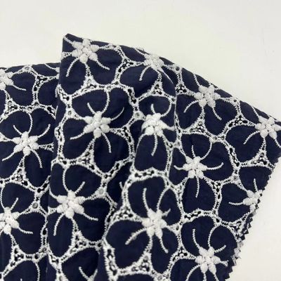 Large area pattern in a variety of colors plain embroidery for girl daily dresses