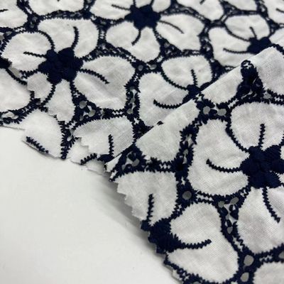 Large area pattern in a variety of colors plain embroidery for girl daily dresses