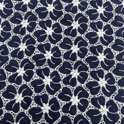 Large area pattern in a variety of colors plain embroidery for girl daily dresses
