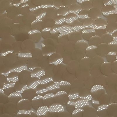 100% Polyester Big Beige Sequins Embroidery Fabric Various Sizes