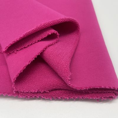 Custom 100% Cotton Knitted Solid French Terry Cloth Fabric