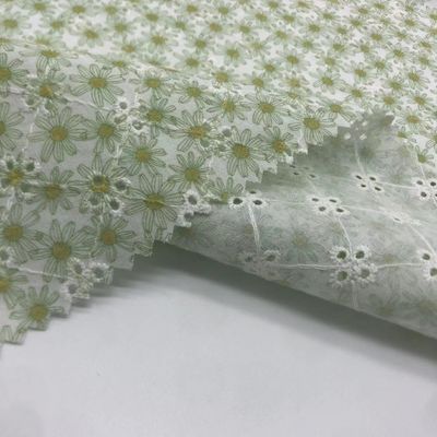 Printed stylish Cotton Embroidery Fabric Home Textile M04-LK015